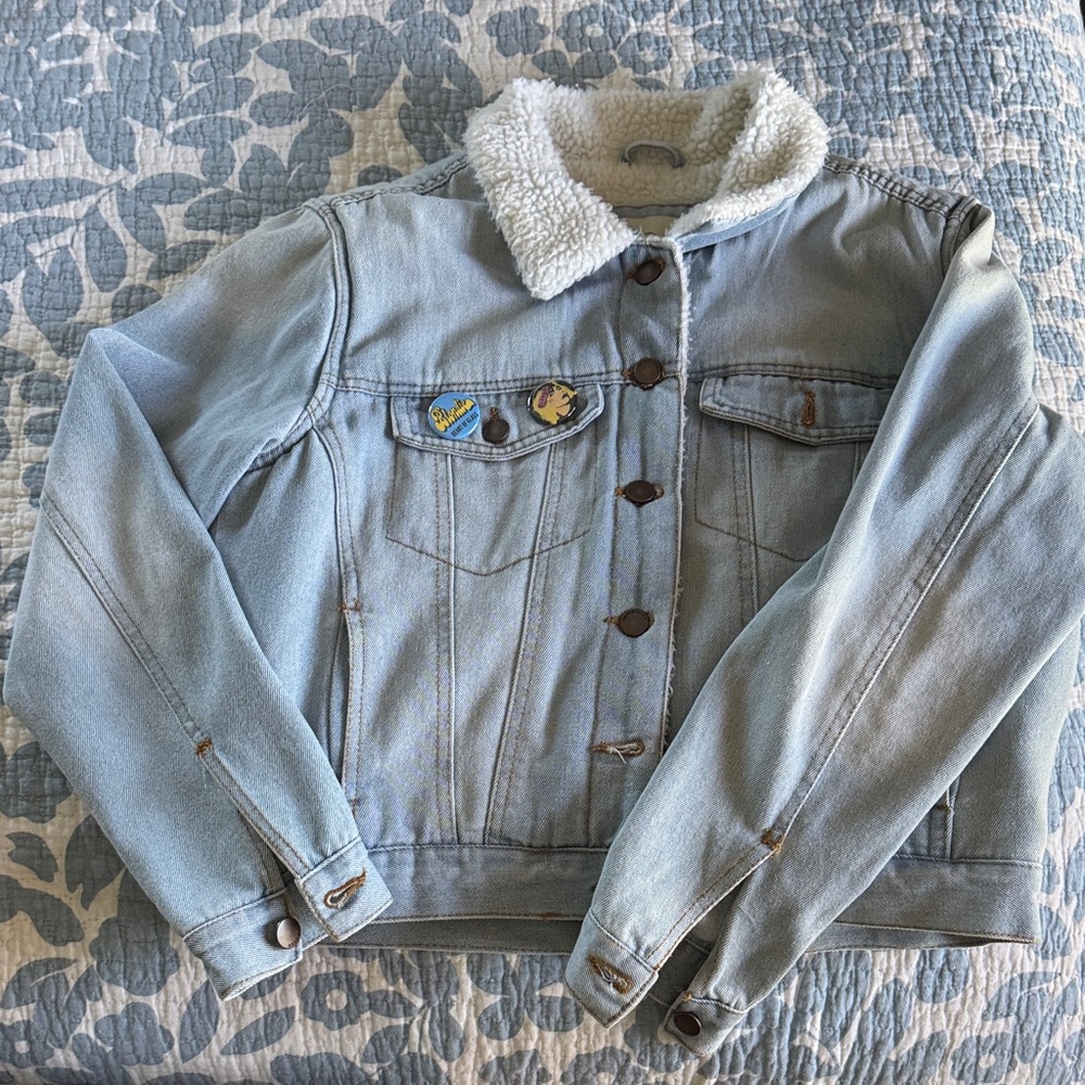 Ashley By 26 International Shearling Denim Jacket
